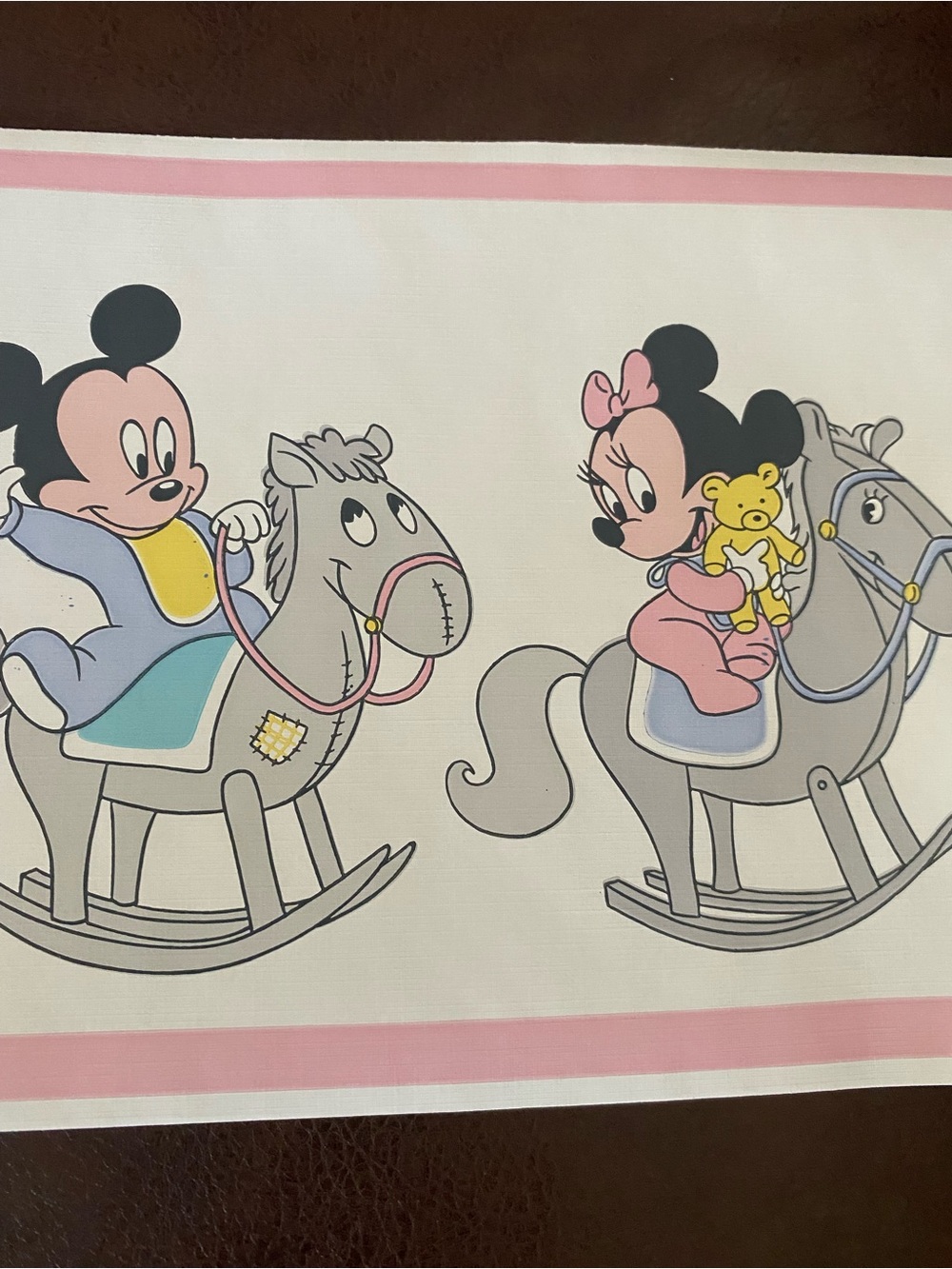 1984 Walt Disney Co. Babies Nursery Wallpaper Boarder 5 Yards